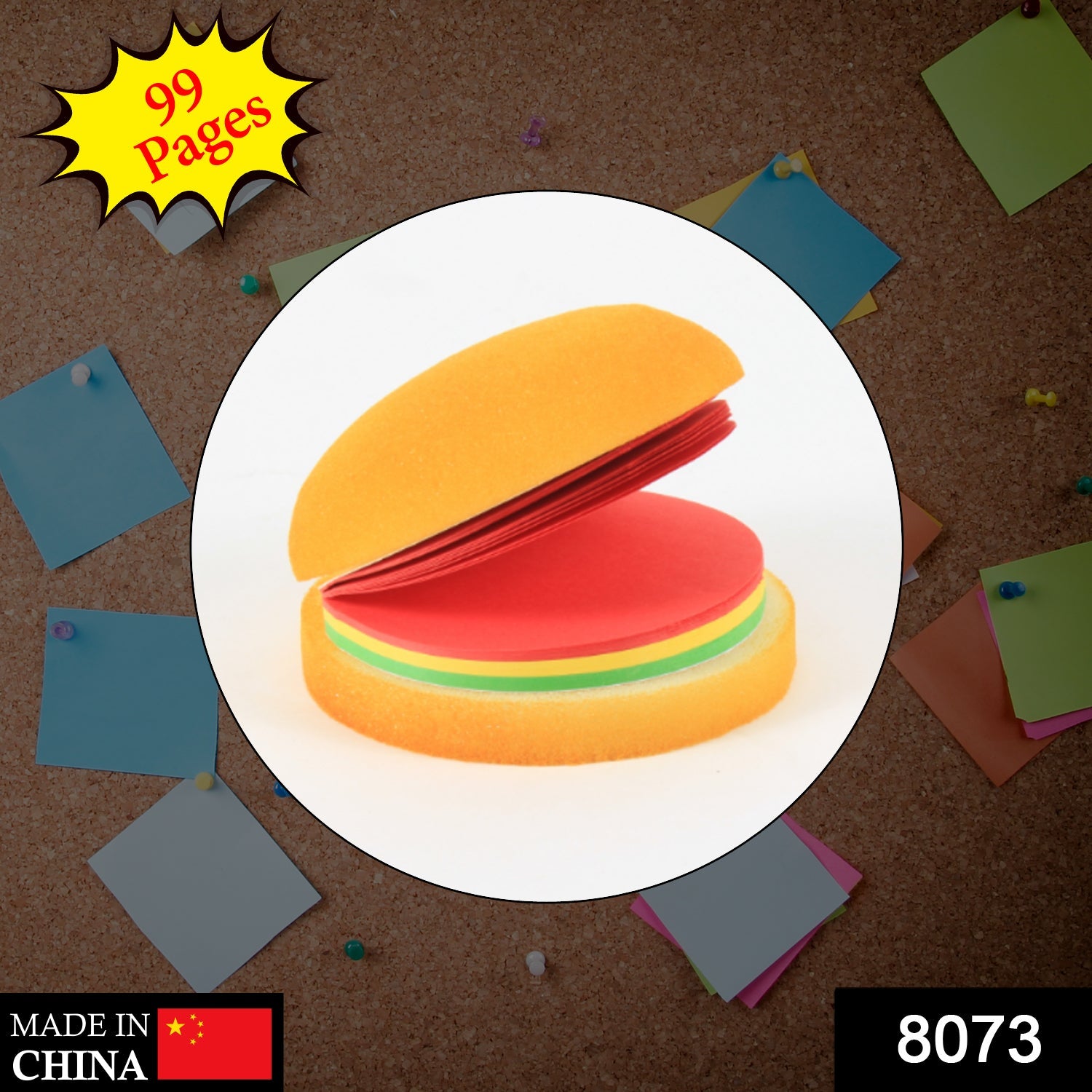 8073 Burger Shaped Notepad / Sticky Notes / Memo Pads, Unique Mini Notes (Multicolor) - DeoDap 8073 Burger Shaped Notepad / Sticky Notes / Memo Pads, Unique Mini Notes (Multicolor) - DeoDap